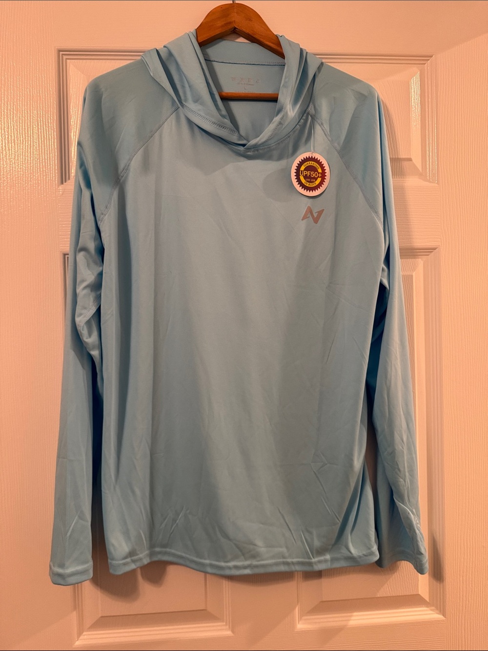 Light Blue Hooded Sun Shirt